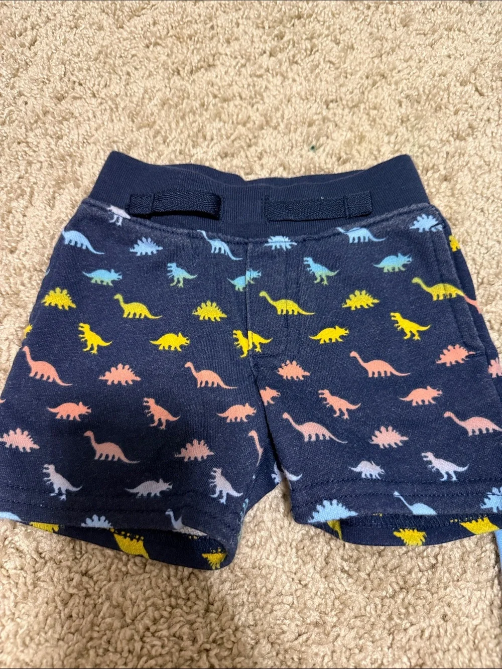 0-3 month Baby Dino Mix 7 Piece Set in Blue, Navy, Cream, Light Blue